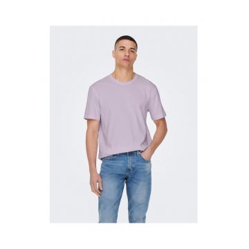 Tricou barbati -  301847489 - Bumbac organic - Violet - Violet
