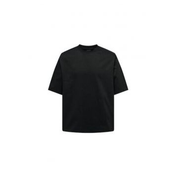 Tricou barbati -  302892341 - Bumbac - XS INTL - Negru