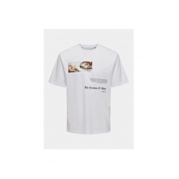 Tricou barbati -  303334512 - Bumbac - Alb