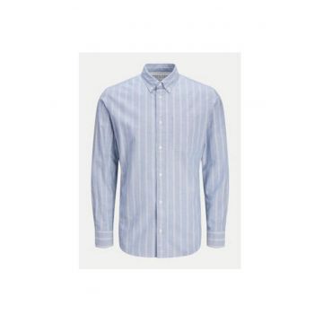 Camasa barbati -  304516085 - Bumbac organic - L INTL - Albastru