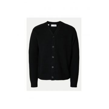 Cardigan barbati -  304685057 - Lana/Nylon - Negru