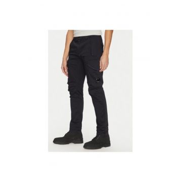 Pantaloni barbati -  305256539 - Bumbac - Albastru