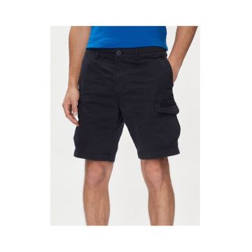 Pantaloni scurti barbati -  303757397 - Bumbac - Albastru