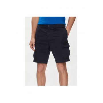 Pantaloni scurti barbati -  303757397 - Bumbac - Albastru