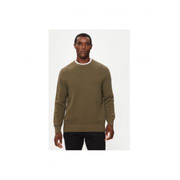 Pulover barbati -  304509858 - Bumbac organic - Verde