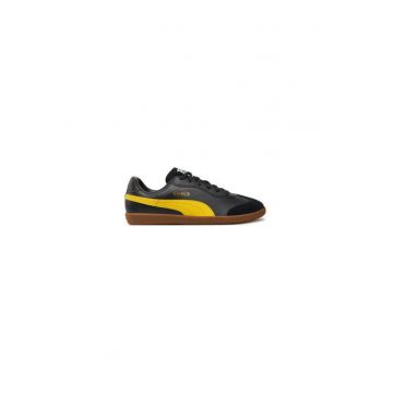 Ghete de fotbal barbati  304532122 - Piele ecologica - Negru