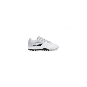 Ghete de fotbal barbati  304639609 - Piele ecologica - Alb