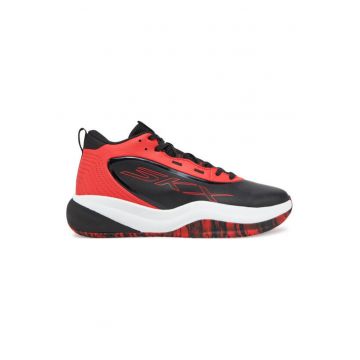 Pantofi pentru baschet barbati  304639760 - Piele ecologica - Negru - Negru