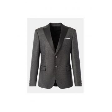 Sacou barbati -  303583156 - Poliester/Viscoza/Lana - 52 EU - Gri