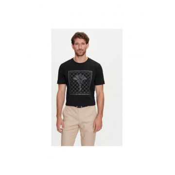 Tricou barbati -  304015281 - Bumbac organic - Negru