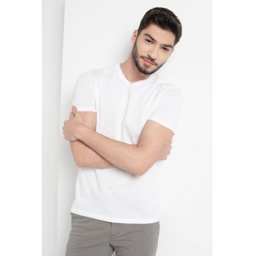 Tricou cu decolteu in V