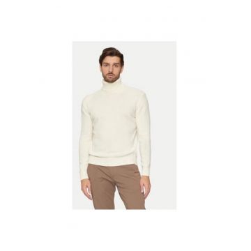 Bluza barbati - 304287206 - Lana/Nylon - Bej Bluza barbati - 304287206 - Lana/Nylon - Bej