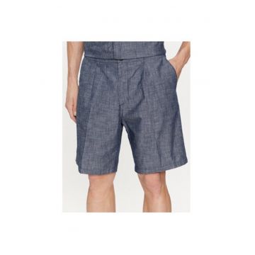 Pantaloni scurti barbati -  303787097 - Bumbac - Albastru