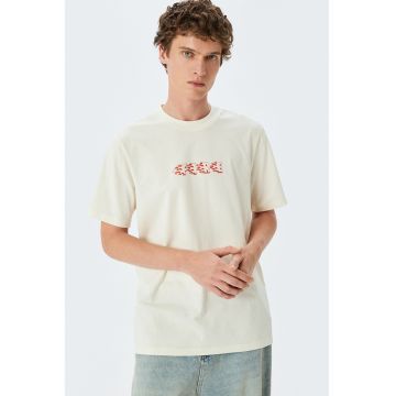Tricou de bumbac cu imprimeu grafic