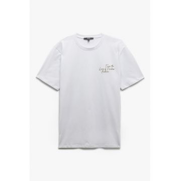Tricou de bumbac cu imprimeu pe piept