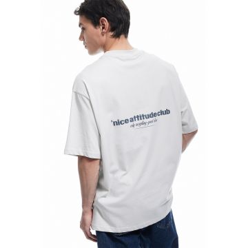 Tricou lejer cu imprimeu text