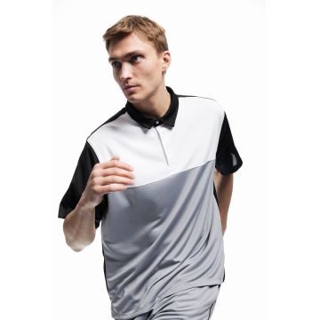 Tricou polo colorblock