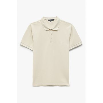 Tricou polo slim fit din pique