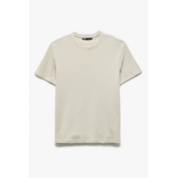 Tricou regular fit texturat