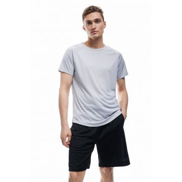 Tricou uni cu decolteu la baza gatului