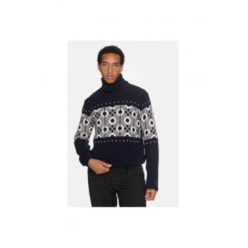 Bluza barbati -  304174162 - Lana/Acril - Albastru