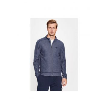 Cardigan barbati -  303313609 - Poliester/Bumbac - Albastru