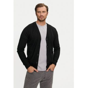 Cardigan barbati -  304370823 - Lana/Acril - Negru