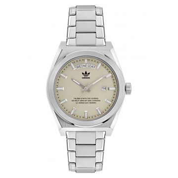 Ceas barbatesc  inox - analog - argintiu