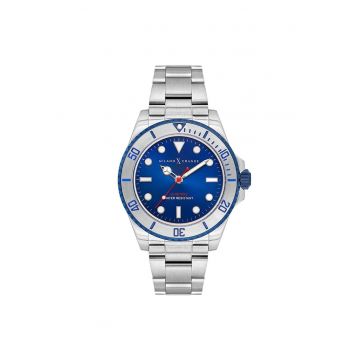 Ceas barbatesc  model MXG1117 - 43mm - curea din otel - 5 ATM - albastru/argintiu