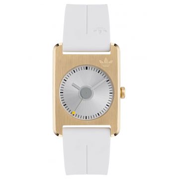 Ceas barbati  RETRO POP ONE - inox - quartz - analog - curea silicon - 3 ATM