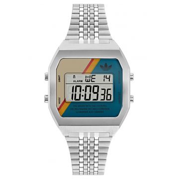 Ceas unisex  Digital Two AOST23556 - inox - 36mm - argintiu - rezistent la apa 5 ATM