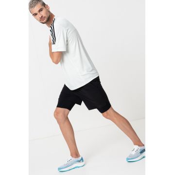 Pantaloni scurti 2in1 cu banda elastica in talie