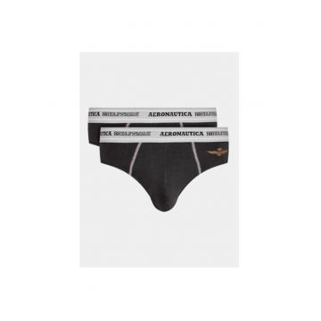 Set 2 slipuri barbati -  303095499 - Bumbac - Negru