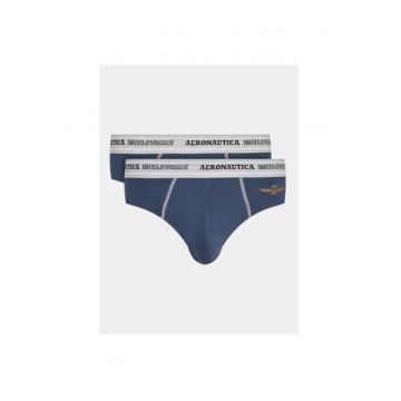 Set 2 slipuri barbati -  303095543 - Bumbac - Albastru