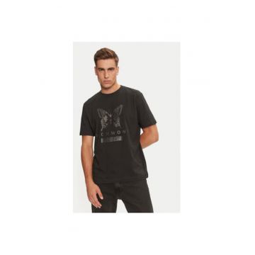Tricou barbati -  304370786 - Bumbac - Negru
