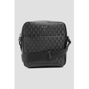 Geanta crossbody din piele ecologica cu logo