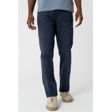 Pantaloni drepti din amestec de bumbac