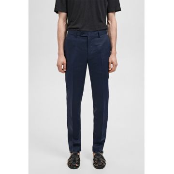 Pantaloni eleganti slim-fit din in