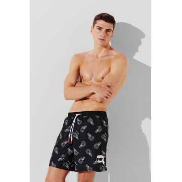 Pantaloni scurti de baie cu imprimeu logo