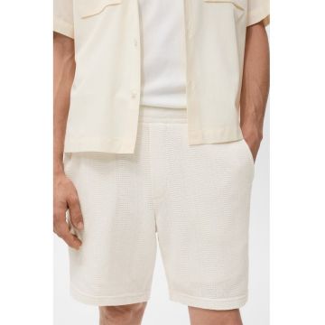 Pantaloni scurti tricotati cu buzunare laterale