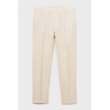 Pantaloni slim-fit din in