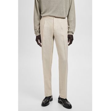 Pantaloni slim-fit din in