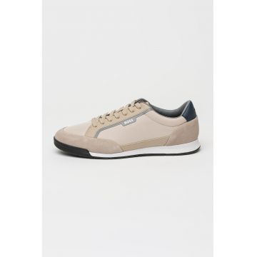 Pantofi sport de piele intoarsa si material textil Nitan