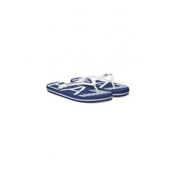 Papuci flip-flop barbati Ea7 Emporio Armani - XCQ004 XK196 - Sintetic - 40 EU - Alb/Negru