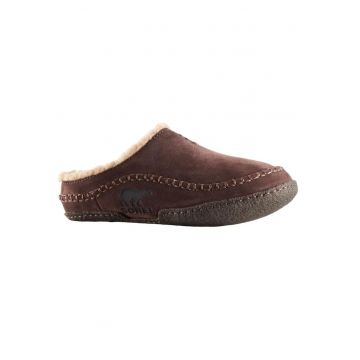 Papuci  Piele intoarsa - Maro -