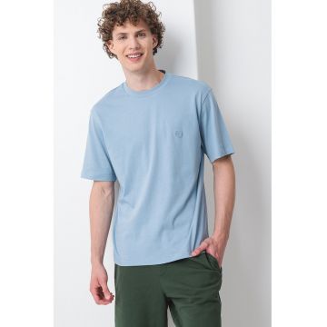 Tricou cu decolteu la baza gatului regular fit Niley