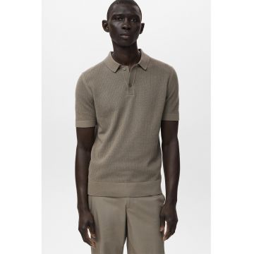 Tricou polo cu perforatii