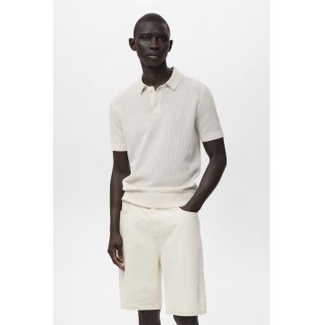 Tricou polo cu perforatii