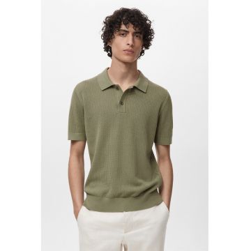Tricou polo cu perforatii