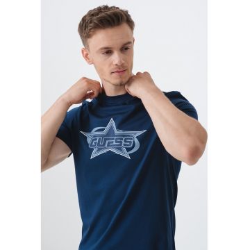 Tricou regular fit cu imprimeu logo pe partea din fata
